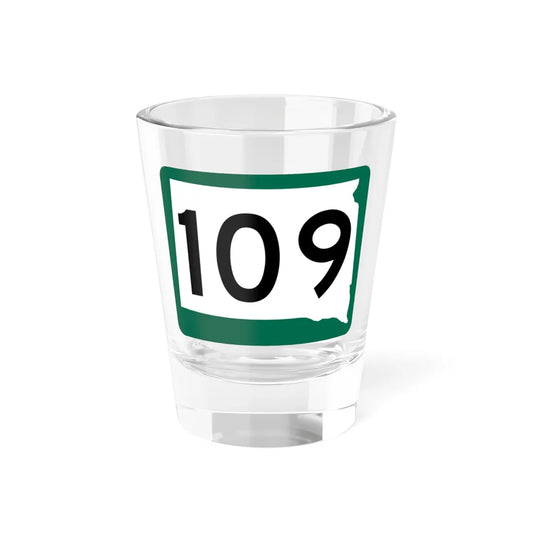 SD 109 (South Dakota) (Road Sign) Shot Glass 1.5oz 1.5oz - Go Mug Yourself