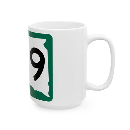 SD 109 (South Dakota) (Road Sign) White Coffee Mug - Go Mug Yourself