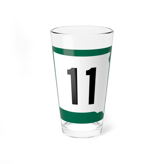 SD 11 (South Dakota) (Road Sign) Pint Glss 16oz 16oz - Go Mug Yourself