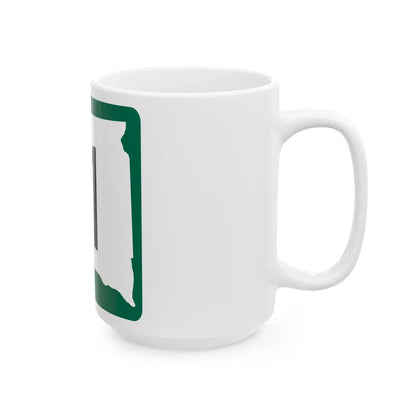 SD 11 (South Dakota) (Road Sign) White Coffee Mug - Go Mug Yourself