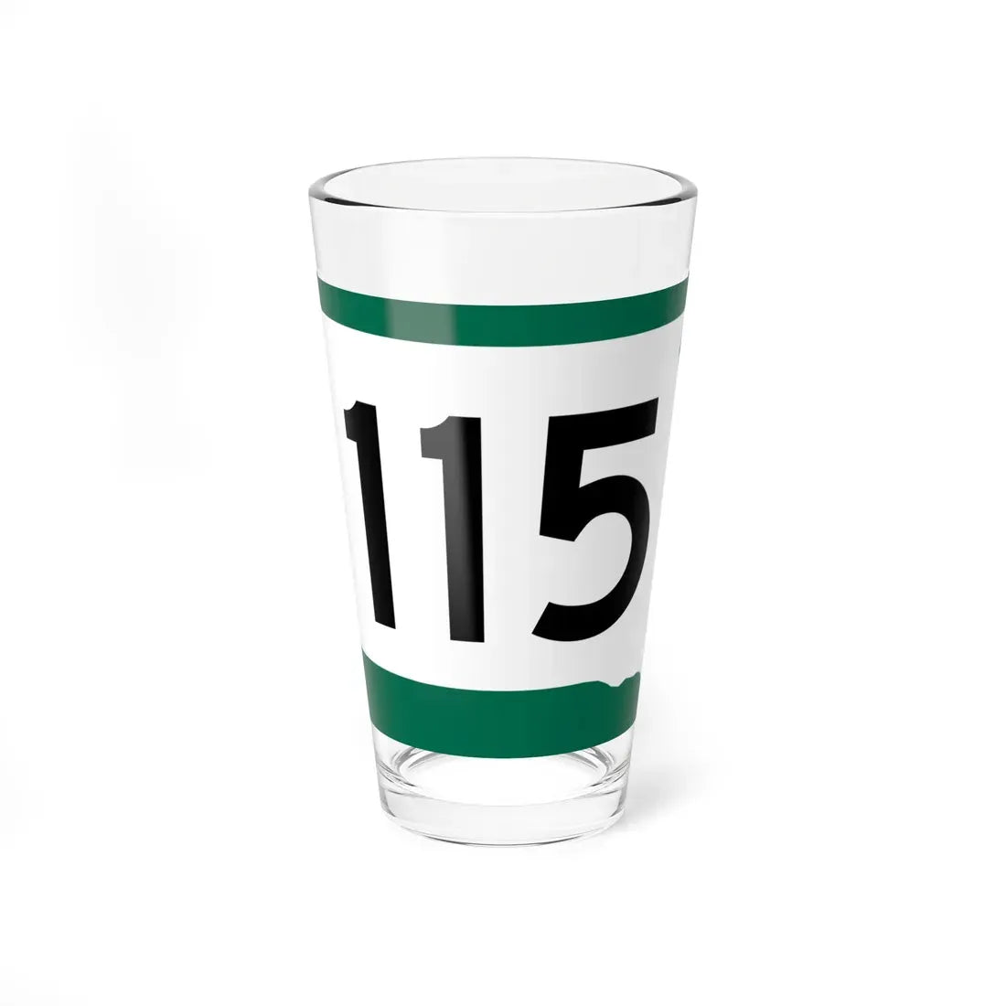 SD 115 (South Dakota) (Road Sign) Pint Glass 16oz 16oz - Go Mug Yourself