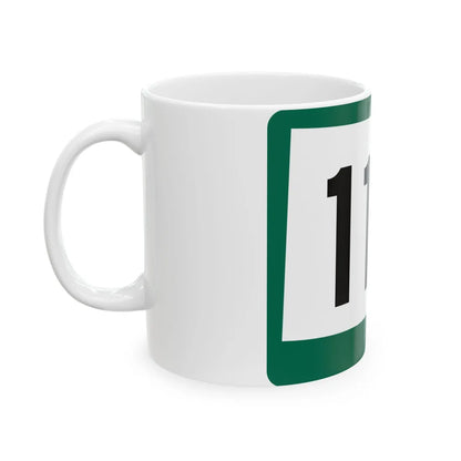 SD 115 (South Dakota) (Road Sign) White Coffee Mug - Go Mug Yourself