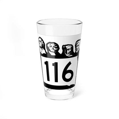 SD 116 1960 (South Dakota) (Road Sign) Pint Glass 16oz - Go Mug Yourself