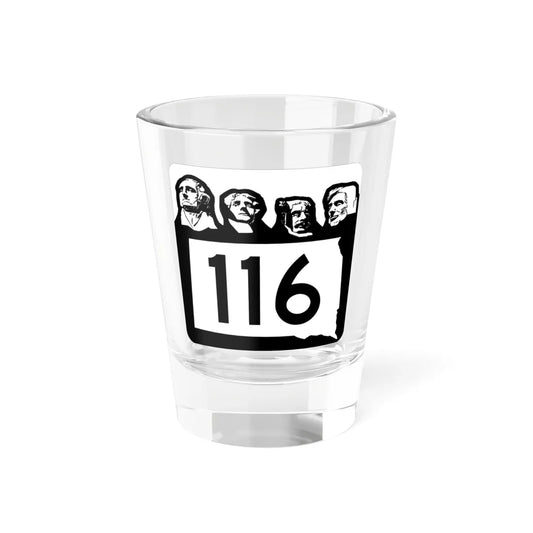 SD 116 1960 (South Dakota) (Road Sign) Shot Glass 1.5oz 1.5oz - Go Mug Yourself