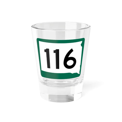 SD 116 (South Dakota) (Road Sign) Shot Glass 1.5oz 1.5oz - Go Mug Yourself