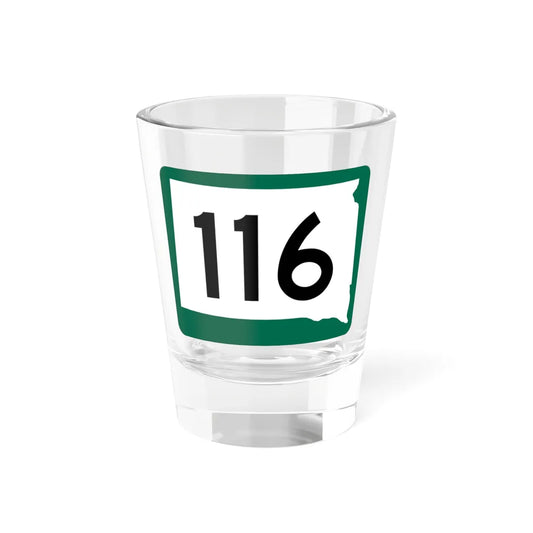 SD 116 (South Dakota) (Road Sign) Shot Glass 1.5oz 1.5oz - Go Mug Yourself