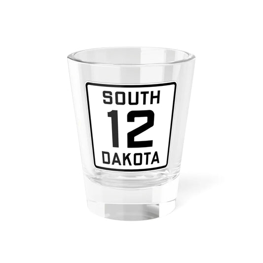SD 12 1926 (South Dakota) (Road Sign) Shot Glass 1.5oz 1.5oz - Go Mug Yourself