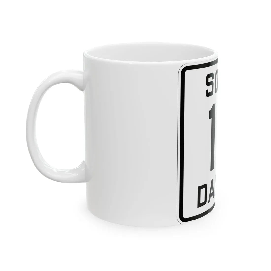 SD 12 1926 (South Dakota) (Road Sign) White Coffee Mug - Go Mug Yourself
