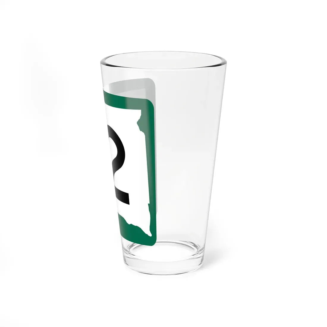 SD 12 (South Dakota) (Road Sign) Pint Glass 16oz - Go Mug Yourself