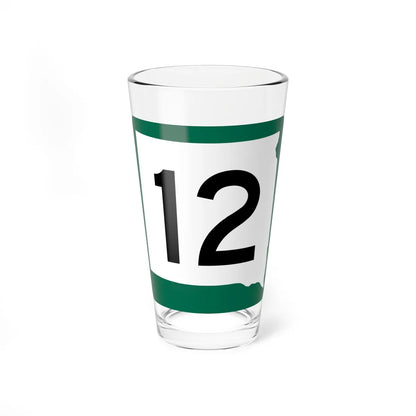 SD 12 (South Dakota) (Road Sign) Pint Glss 16oz 16oz - Go Mug Yourself