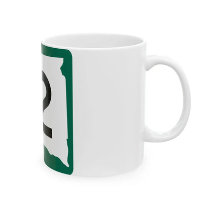SD 12 (South Dakota) (Road Sign) White Coffee Mug - Go Mug Yourself