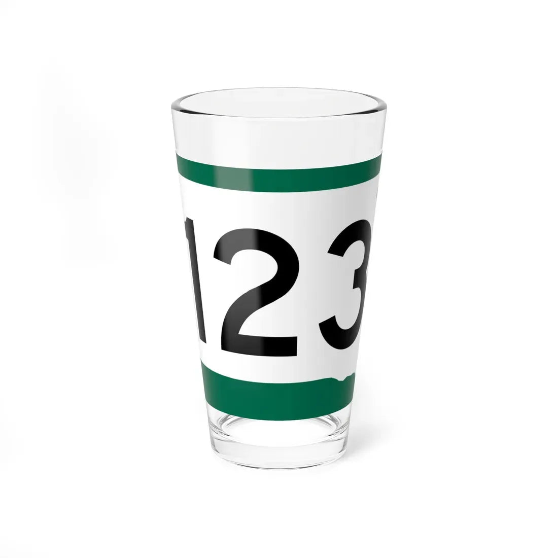 SD 123 (South Dakota) (Road Sign) Pint Glass 16oz 16oz - Go Mug Yourself