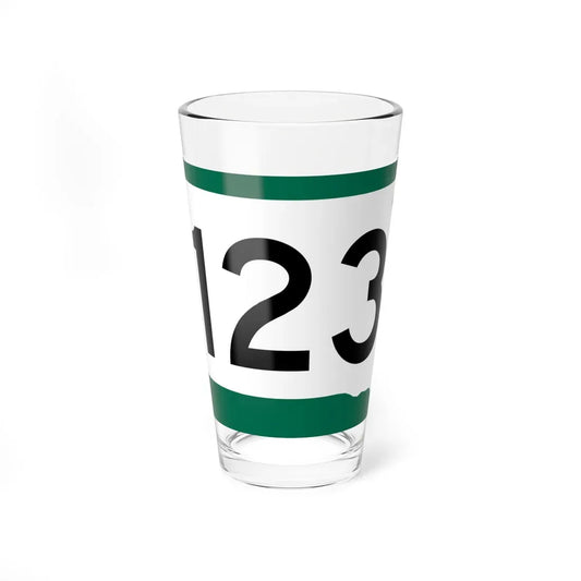 SD 123 (South Dakota) (Road Sign) Pint Glass 16oz 16oz - Go Mug Yourself