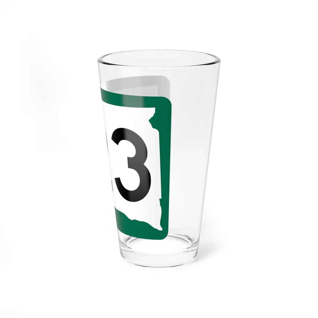 SD 123 (South Dakota) (Road Sign) Pint Glass 16oz - Go Mug Yourself