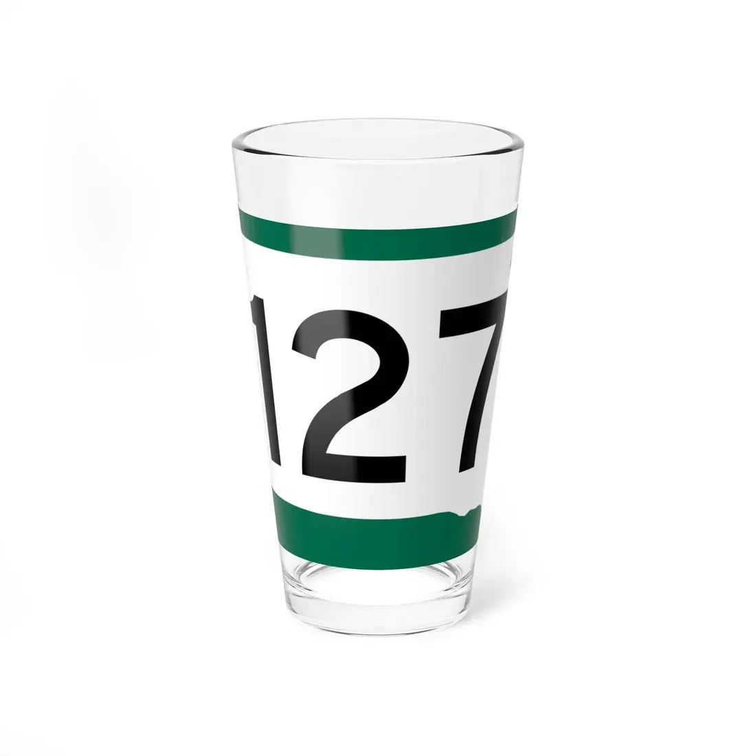 SD 127 (South Dakota) (Road Sign) Pint Glass 16oz 16oz - Go Mug Yourself