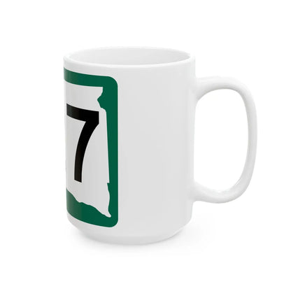 SD 127 (South Dakota) (Road Sign) White Coffee Mug - Go Mug Yourself