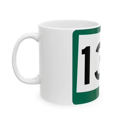 SD 130 (South Dakota) (Road Sign) White Coffee Mug - Go Mug Yourself