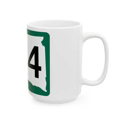 SD 134 (South Dakota) (Road Sign) White Coffee Mug - Go Mug Yourself