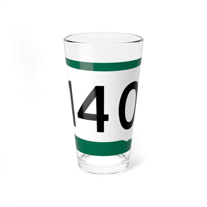 SD 140 (South Dakota) (Road Sign) Pint Glass 16oz 16oz - Go Mug Yourself