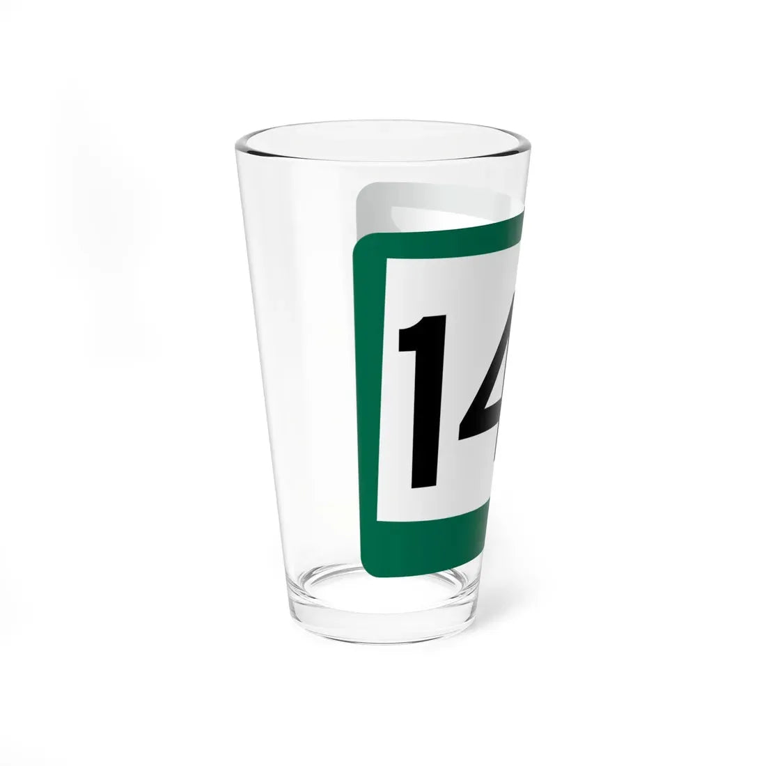 SD 140 (South Dakota) (Road Sign) Pint Glass 16oz - Go Mug Yourself