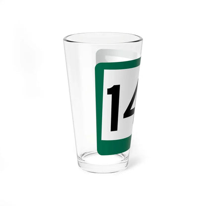 SD 140 (South Dakota) (Road Sign) Pint Glass 16oz - Go Mug Yourself