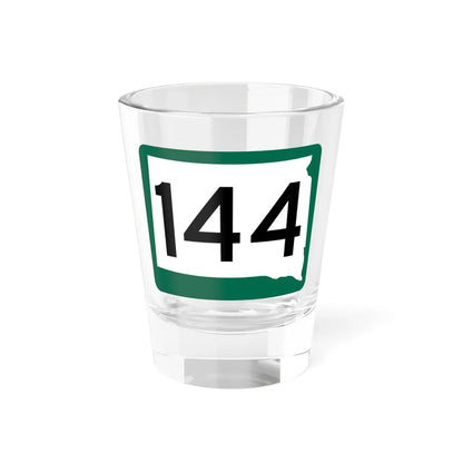 SD 144 (South Dakota) (Road Sign) Shot Glass 1.5oz 1.5oz - Go Mug Yourself