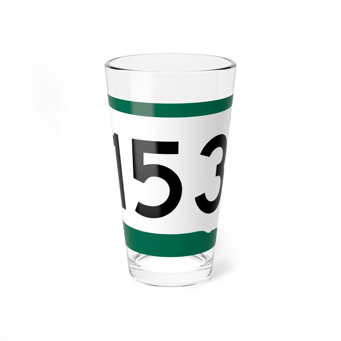 SD 153 (South Dakota) (Road Sign) Pint Glass 16oz 16oz - Go Mug Yourself