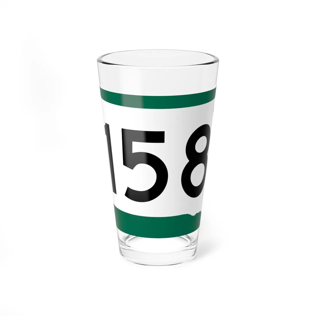 SD 158 (South Dakota) (Road Sign) Pint Glass 16oz 16oz - Go Mug Yourself