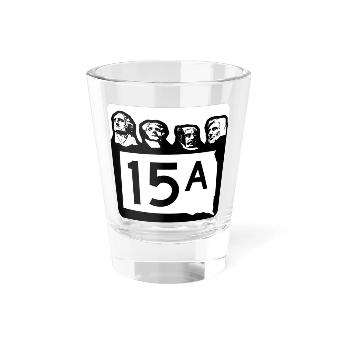 SD 15A 1960 (South Dakota) (Road Sign) Shot Glass 1.5oz 1.5oz - Go Mug Yourself