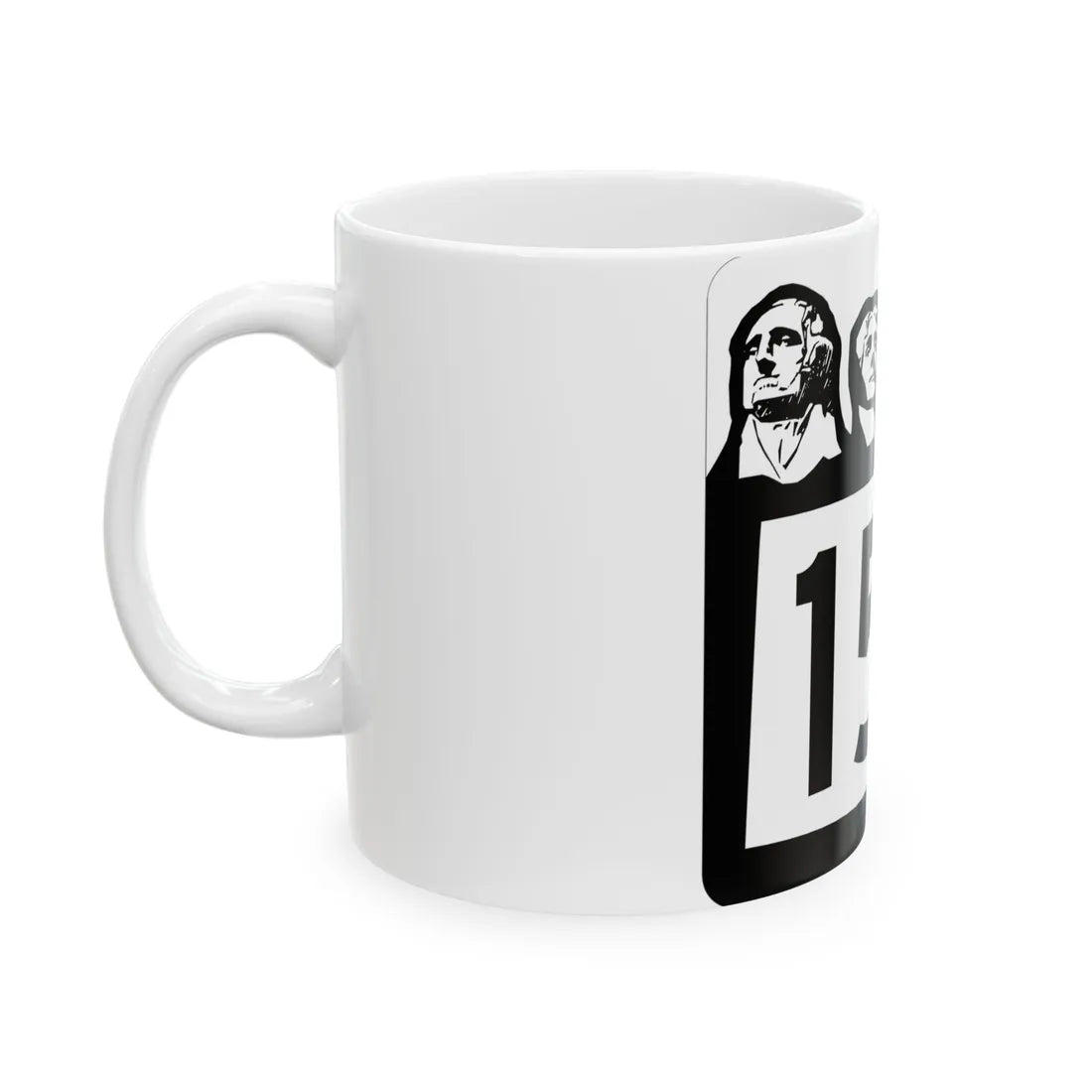 SD 15A 1960 (South Dakota) (Road Sign) White Coffee Mug - Go Mug Yourself