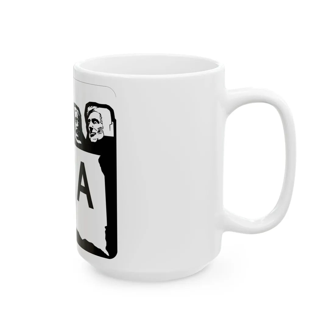 SD 15A 1960 (South Dakota) (Road Sign) White Coffee Mug - Go Mug Yourself