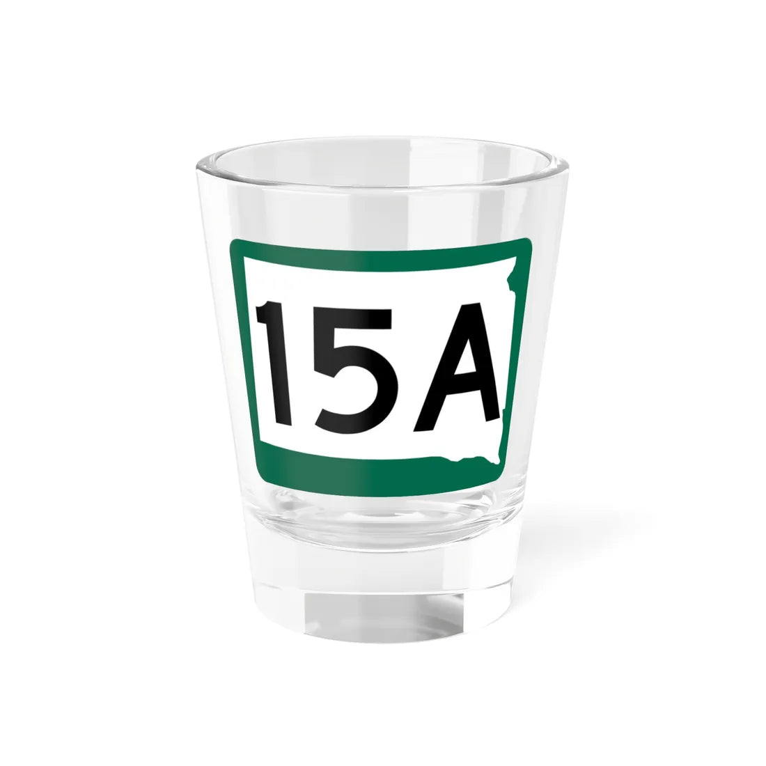 SD 15A (South Dakota) (Road Sign) Shot Glass 1.5oz 1.5oz - Go Mug Yourself