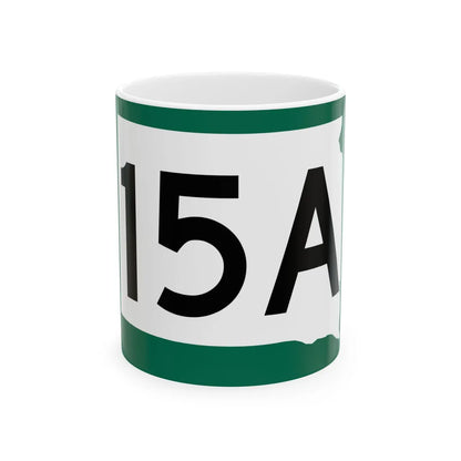 SD 15A (South Dakota) (Road Sign) White Coffee Mug 11oz - Go Mug Yourself