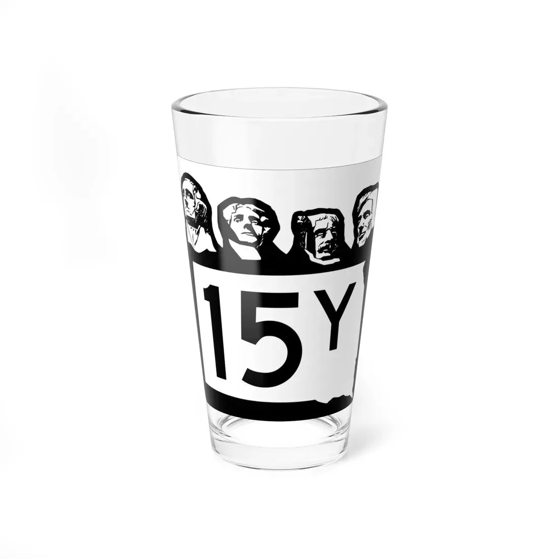 SD 15Y 1960 (South Dakota) (Road Sign) Pint Glass 16oz 16oz - Go Mug Yourself