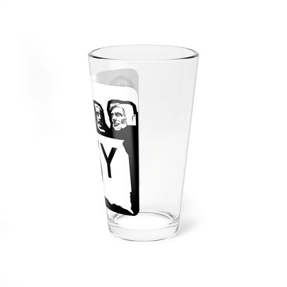 SD 15Y 1960 (South Dakota) (Road Sign) Pint Glss 16oz - Go Mug Yourself