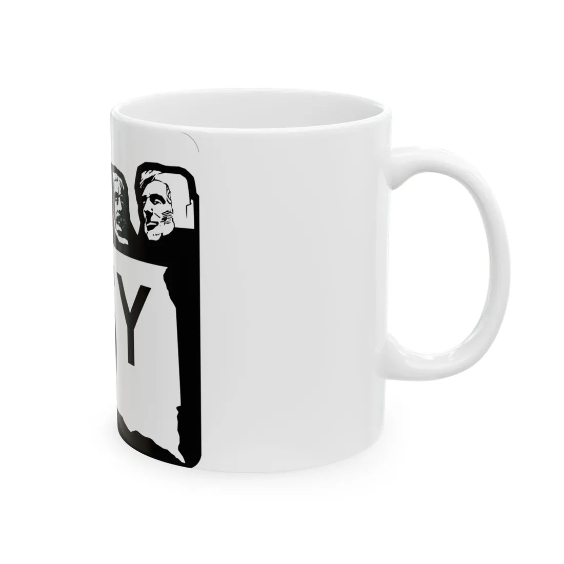 SD 15Y 1960 (South Dakota) (Road Sign) White Coffee Mug - Go Mug Yourself