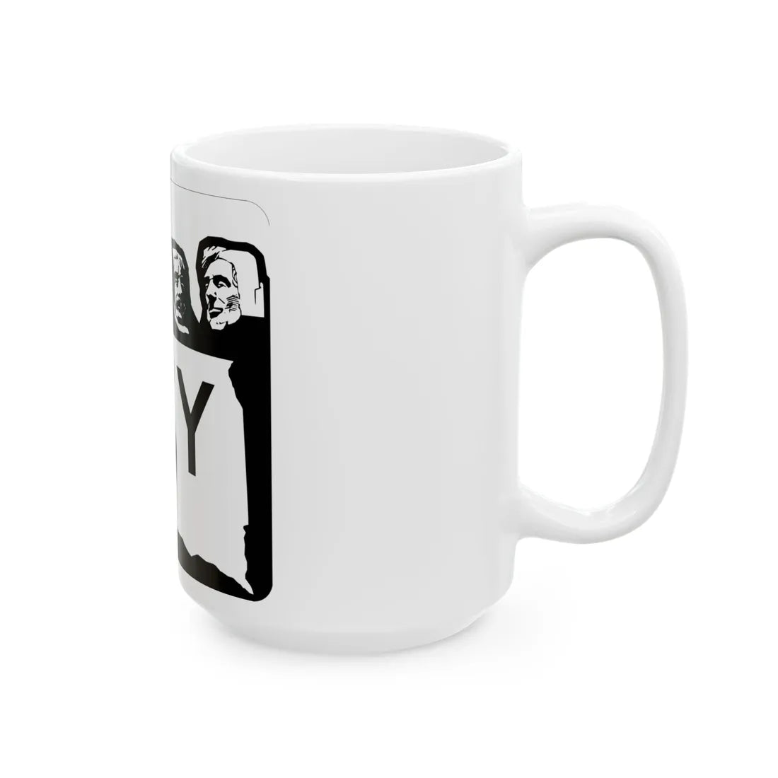 SD 15Y 1960 (South Dakota) (Road Sign) White Coffee Mug - Go Mug Yourself