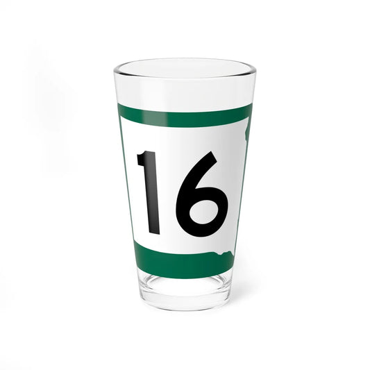 SD 16 (South Dakota) (Road Sign) Pint Glss 16oz 16oz - Go Mug Yourself