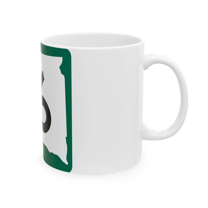 SD 16 (South Dakota) (Road Sign) White Coffee Mug - Go Mug Yourself
