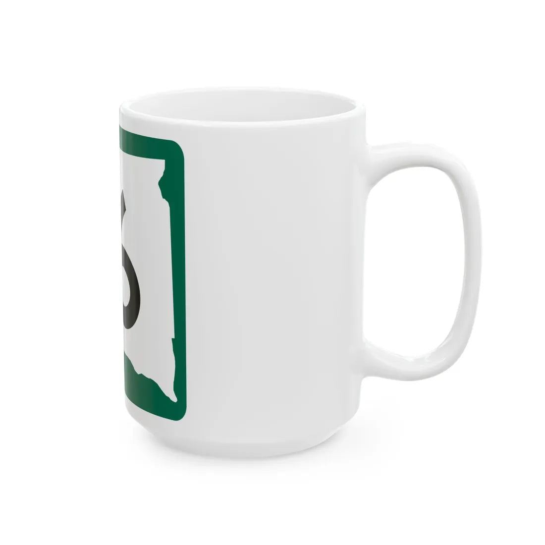 SD 16 (South Dakota) (Road Sign) White Coffee Mug - Go Mug Yourself