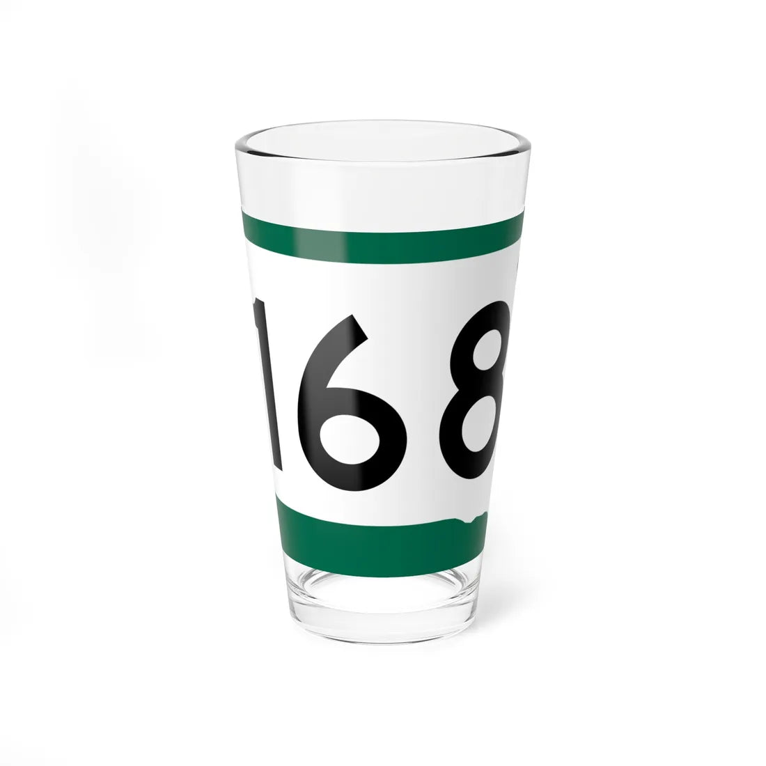SD 168 (South Dakota) (Road Sign) Pint Glass 16oz 16oz - Go Mug Yourself