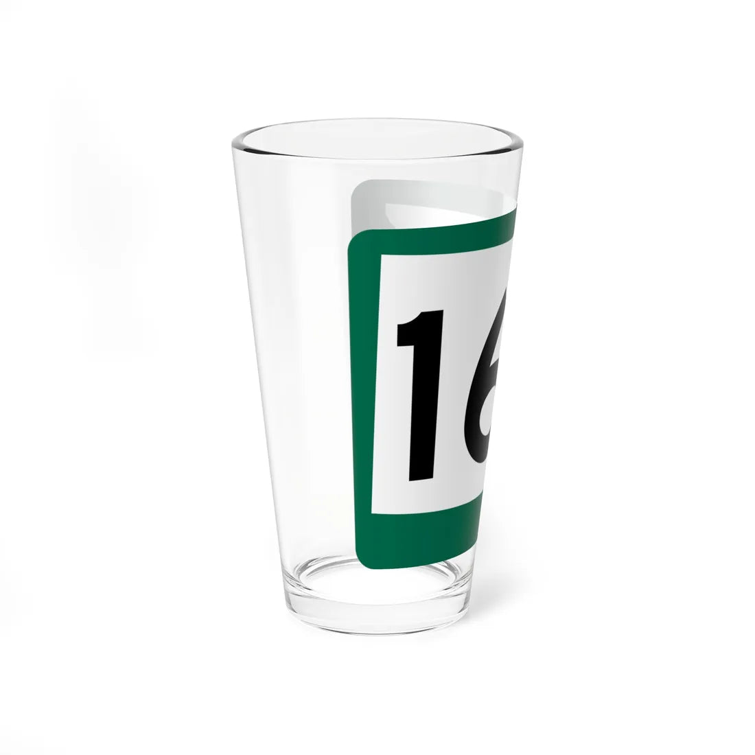 SD 168 (South Dakota) (Road Sign) Pint Glass 16oz - Go Mug Yourself