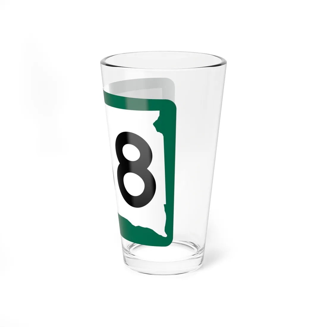 SD 168 (South Dakota) (Road Sign) Pint Glass 16oz - Go Mug Yourself