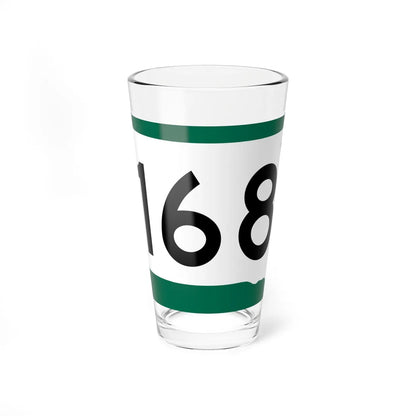 SD 168 (South Dakota) (Road Sign) Pint Glass 16oz - Go Mug Yourself