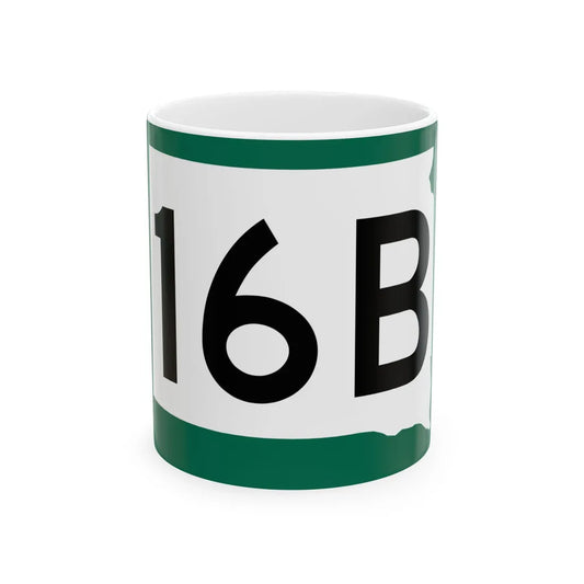 SD 16B (South Dakota) (Road Sign) White Coffee Mug 11oz - Go Mug Yourself