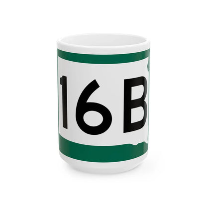 SD 16B (South Dakota) (Road Sign) White Coffee Mug 15oz - Go Mug Yourself