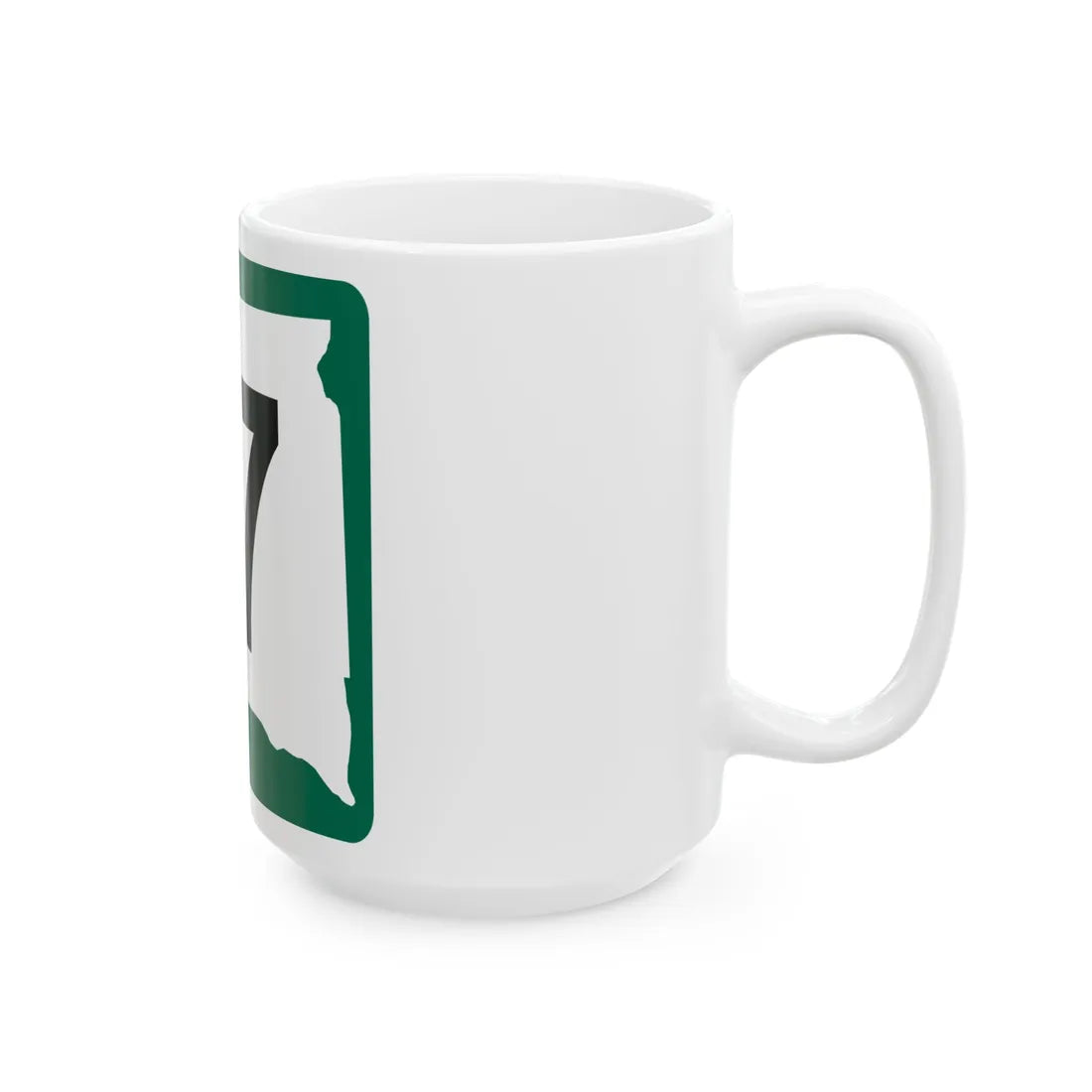 SD 17 (South Dakota) (Road Sign) White Coffee Mug - Go Mug Yourself