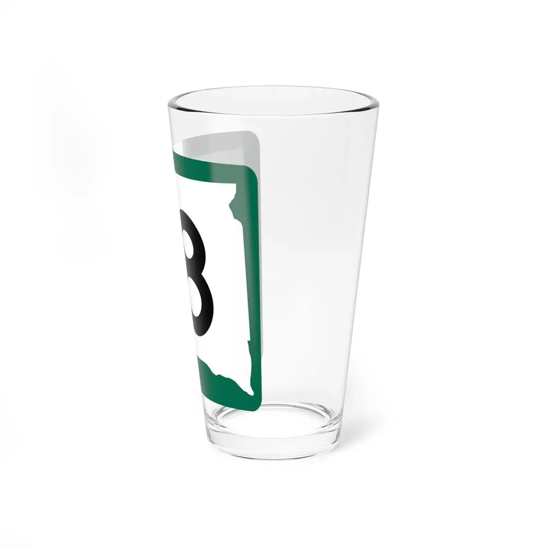 SD 18 (South Dakota) (Road Sign) Pint Glass 16oz - Go Mug Yourself