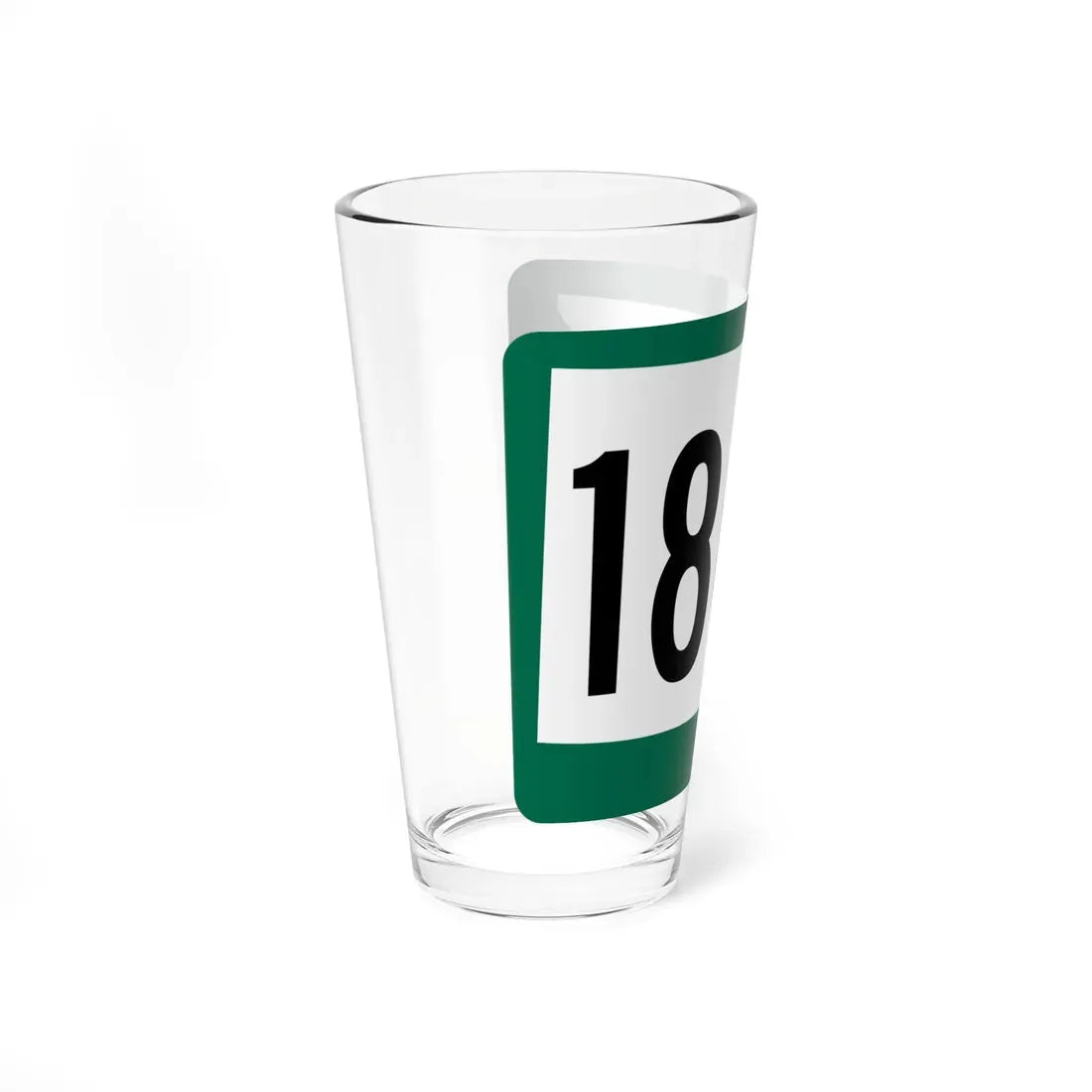 SD 1804 (South Dakota) (Road Sign) Pint Glass 16oz - Go Mug Yourself