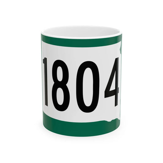 SD 1804 (South Dakota) (Road Sign) White Coffee Mug 11oz - Go Mug Yourself